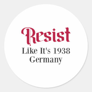 Wohnsitz wie es ist 1938 Deutschland 7 Runder Aufkleber