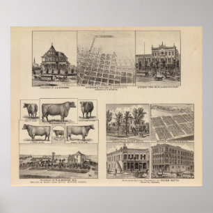 Wohnsitze in Kansas Poster