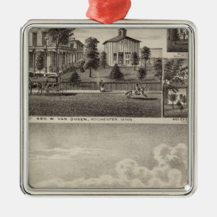 Wohnsitze in Rochester, Minnesota Ornament Aus Metall