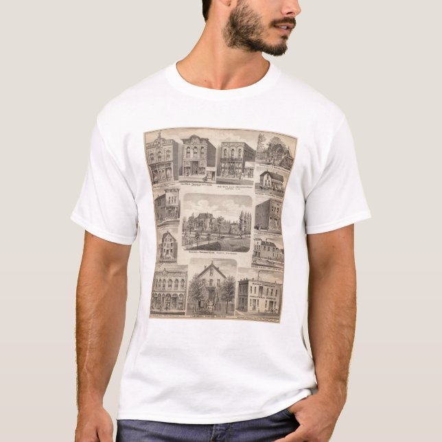 Wohnsitze und Geschäfte in Austin, Minnesota T-Shirt (Vorderseite)