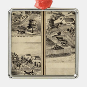 Wohnsitze von Gd-Litze, JM Bowles Silbernes Ornament