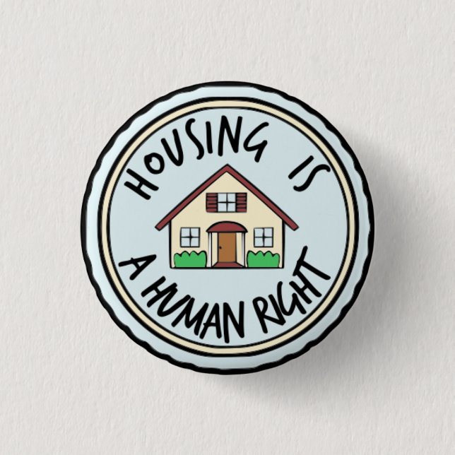 Wohnung ist ein menschlicher rechter Knopf Button (Vorderseite)