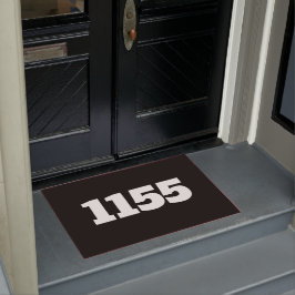 Wohnung oder Arbeitsplatz Black Fußmatte