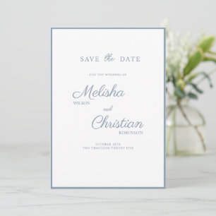 Wohnung Save the Date Karte für eine Hochzeit.