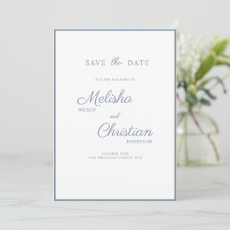 Wohnung Save the Date Karte für eine Hochzeit.