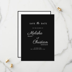 Wohnung Save the Date Karte für eine Hochzeit.