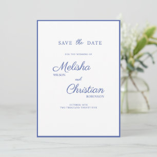 Wohnung Save the Date Karte für eine Hochzeit.