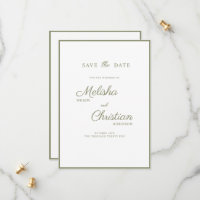 Wohnung Save the Date Karte für eine Hochzeit.