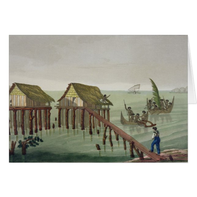 Wohnungen des Papu Stammes, Rawak, überziehen 22 (Vorderseite (Horizontal))