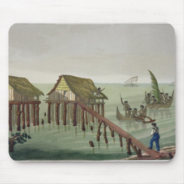 Wohnungen des Papu Stammes, Rawak, überziehen 22 Mousepad (Vorne)