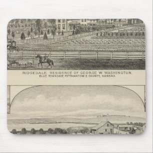 Wohnungen, landwirtschaftliche Betriebe und Pferde Mousepad