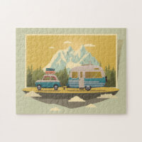 Wohnwagen-Camping