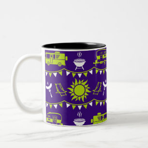 Wohnwagen Camping Dekor Zweifarbige Tasse