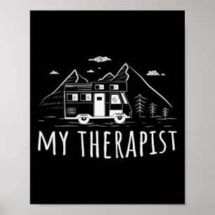 Wohnwagen Camping Mein Therapeut Poster