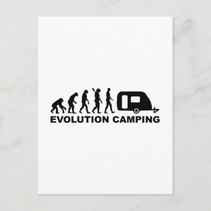 Wohnwagen Evolution Camping Postkarte