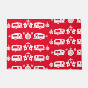 Wohnwagen Frohe Weihnachten Camping Fußmatte