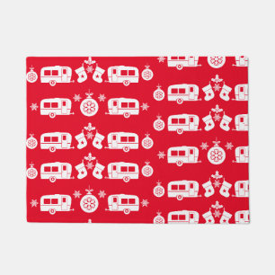 Wohnwagen Frohe Weihnachten Camping Fußmatte