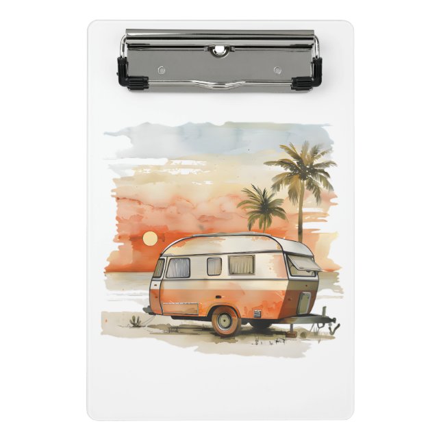 Wohnwagen Mini Klemmbrett (Vorderseite)
