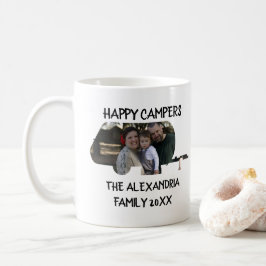 Wohnwagen mit Wohnwagen Foto Happy Camper Kaffeetasse