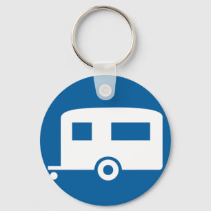 Wohnwagen-Verkehrsschild-Schlüsselanhänger Schlüsselanhänger
