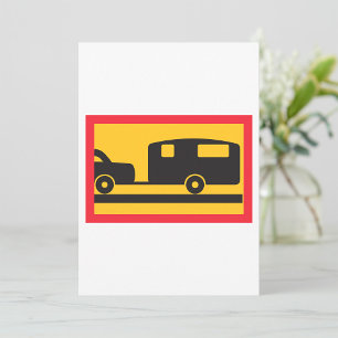 Wohnwagen ziehen einladung
