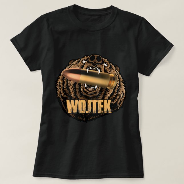 Wojtek der Soldier Bär Polnischer Held 1 T-Shirt (Design vorne)