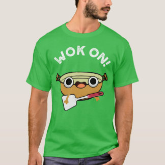 Wok auf lustigem chinesischen Felsen Freund T-Shirt