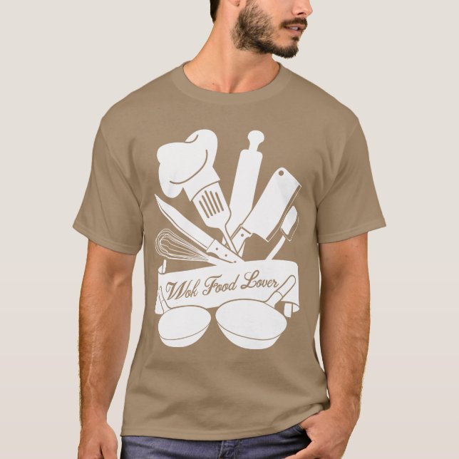 Wok-Essen Freund T-Shirt (Vorderseite)