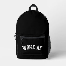 Woke AF Bedruckter Rucksack
