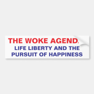 WOKE-AGENDA AUTOAUFKLEBER