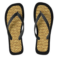 Wölbchen-Effekt Schwarze Trimm Flip Flops