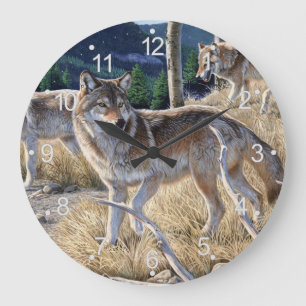 Wölbchen in der Waldmalerei Große Wanduhr