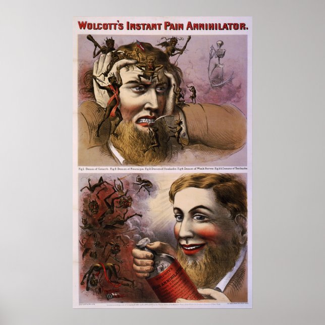 Wolcotts sofortiger Schmerzvernichter Poster (Vorne)