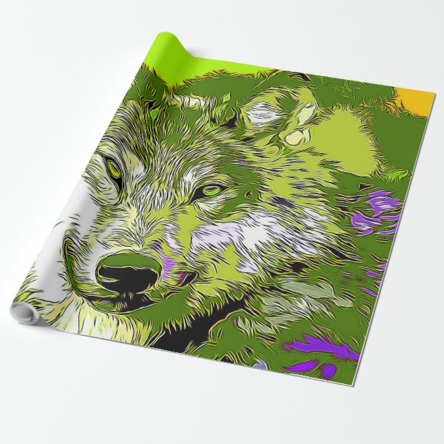 Wolf20151118 Geschenkpapier (Ungerollt)