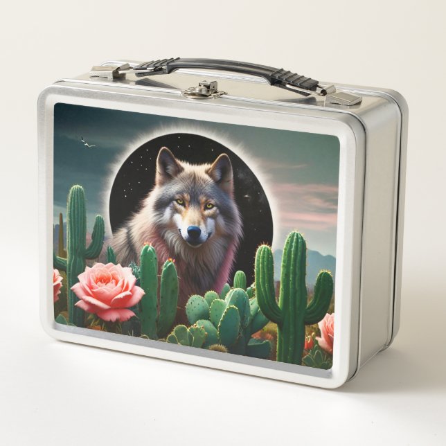 Wolf25: Metall Brotdose (Vorderseite)