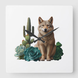 Wolf4: Quadratische Wanduhr