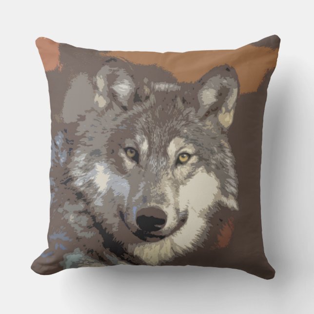 Wolf 026 kissen (Vorderseite)