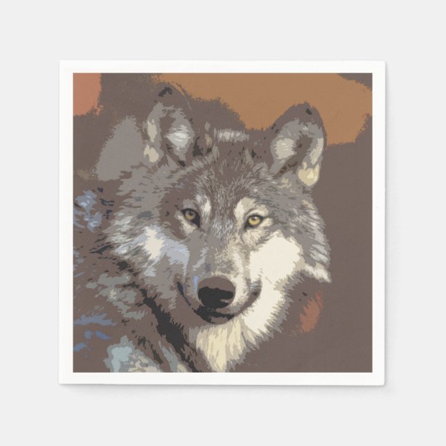 Wolf 026 serviette (Vorderseite)