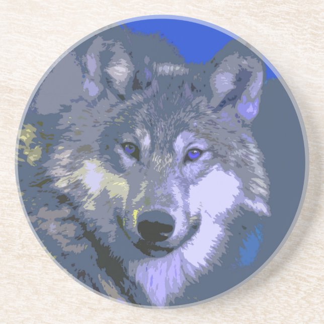 Wolf 036 sandstein untersetzer (Vorne)
