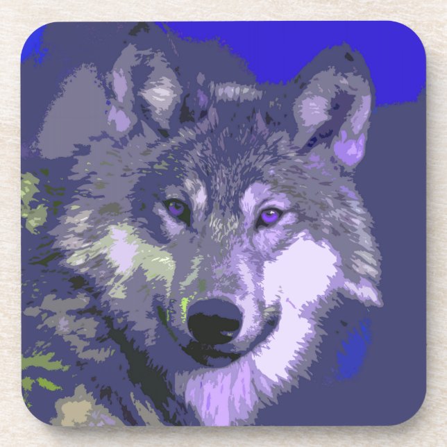 Wolf 038 getränkeuntersetzer (Vorderseite)