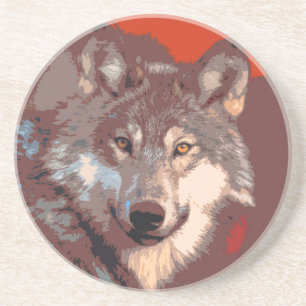 Wolf 042 getränkeuntersetzer