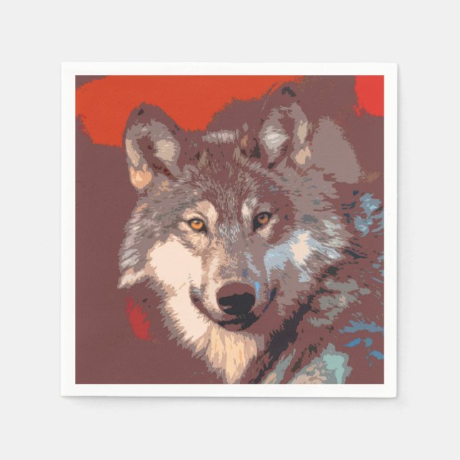 Wolf 043 serviette (Vorderseite)