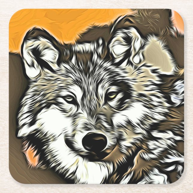 Wolf 2014-0978 rechteckiger pappuntersetzer (Vorderseite)