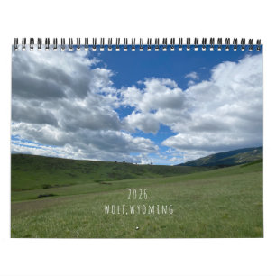 Wolf 2026, Wyoming Scenery Calendar Kalender