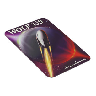 Wolf 359 "for a Adventure" Weltraumreisepaket Magnet