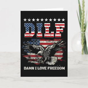 Wolf 4. Juli Amerikanische Flagge Heulende Wölfe U Karte