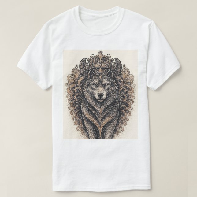 Wolf Abdruck T-Shirt (Design vorne)