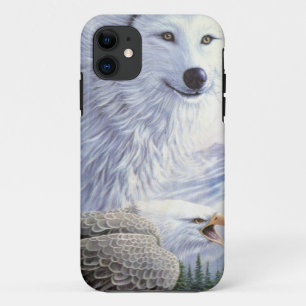 Wolf Adler Tiere Naturpark Büro Kunst Case-Mate iPhone Hülle