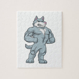 Wolf als Bodybuilder Extrem