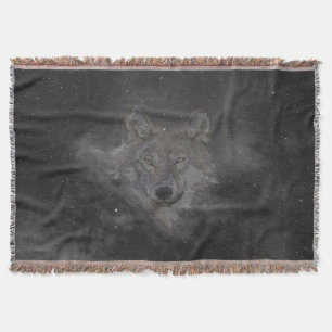 Wolf am Nachthimmel Decke